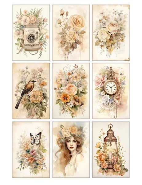 Nine small cards