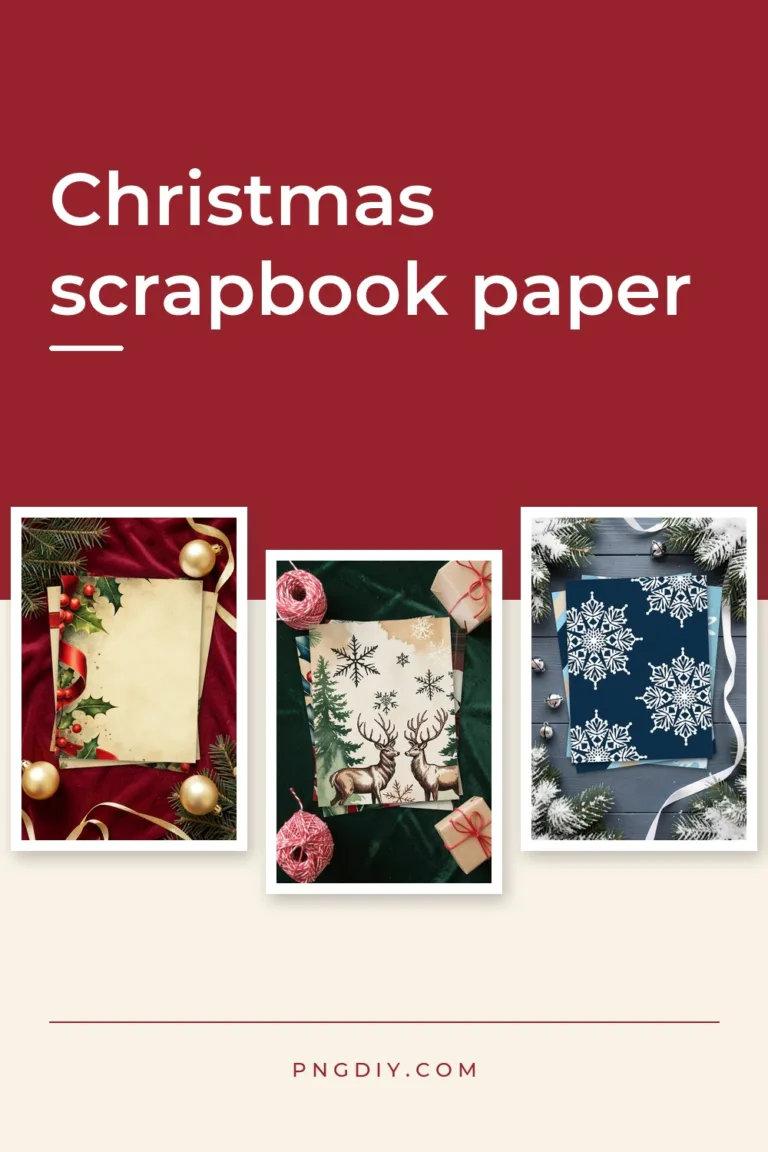 115 Christmas Scrapbook Papers to Print at Home