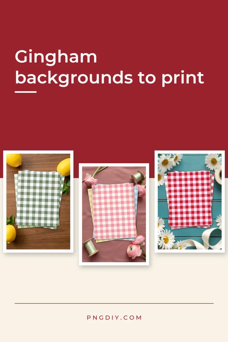 48 Gingham Backgrounds to Print for Scrapbook Pages
