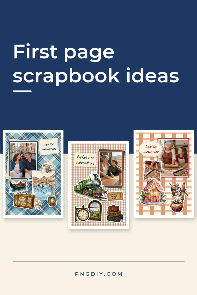 12 Scrapbook First Page Ideas with the Printables to Make Them