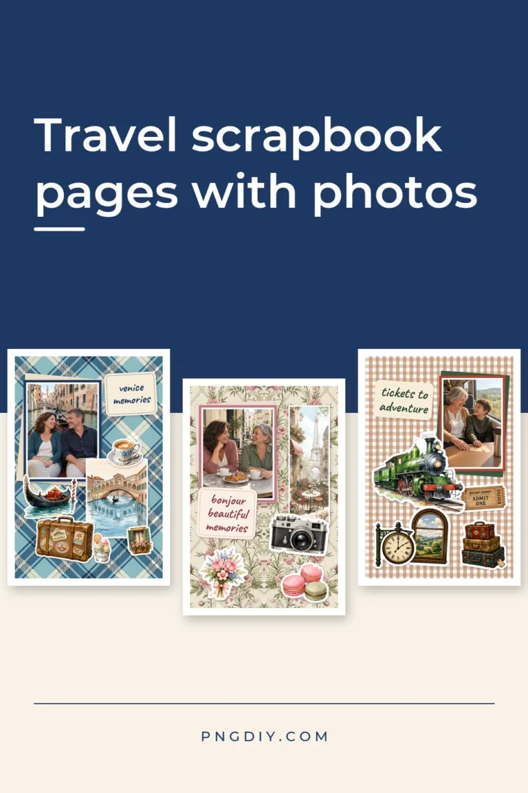 Travel Scrapbook Pages: 6 Layouts with Photos to Copy