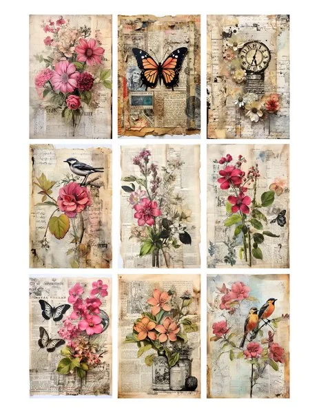 Nine small cards