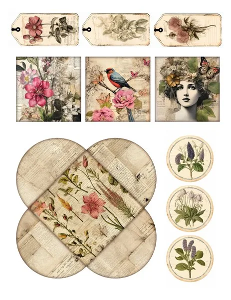 Tags, cards and a round envelope