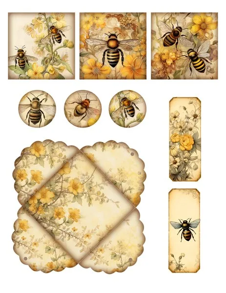 Cards, round frames, a round envelope and slim tags